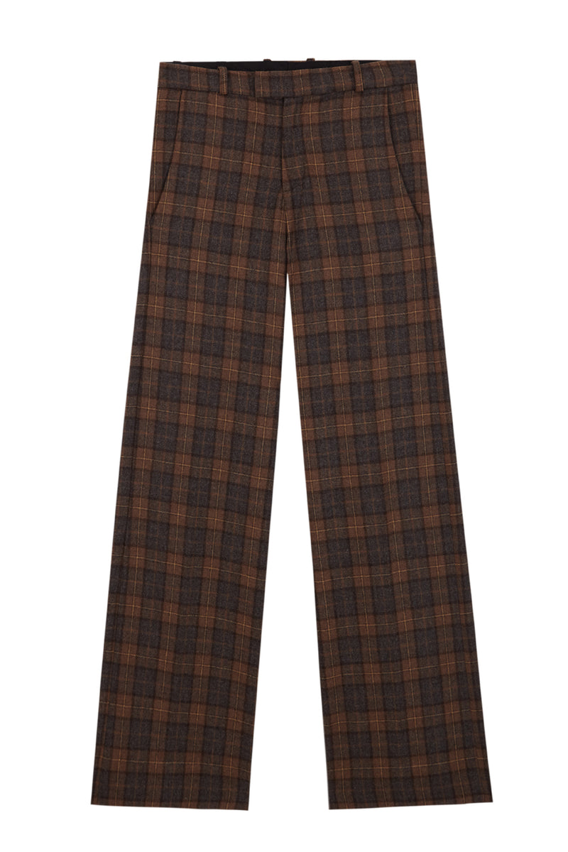 Brown plaid