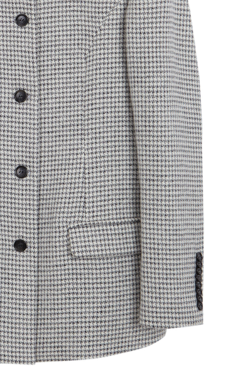 Grey houndstooth