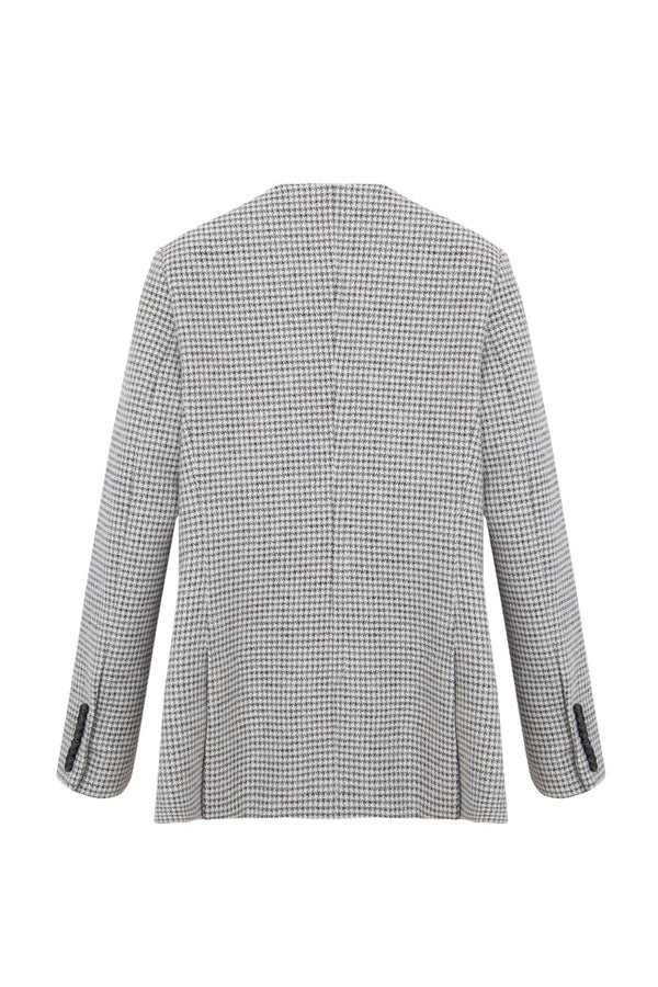 Grey houndstooth